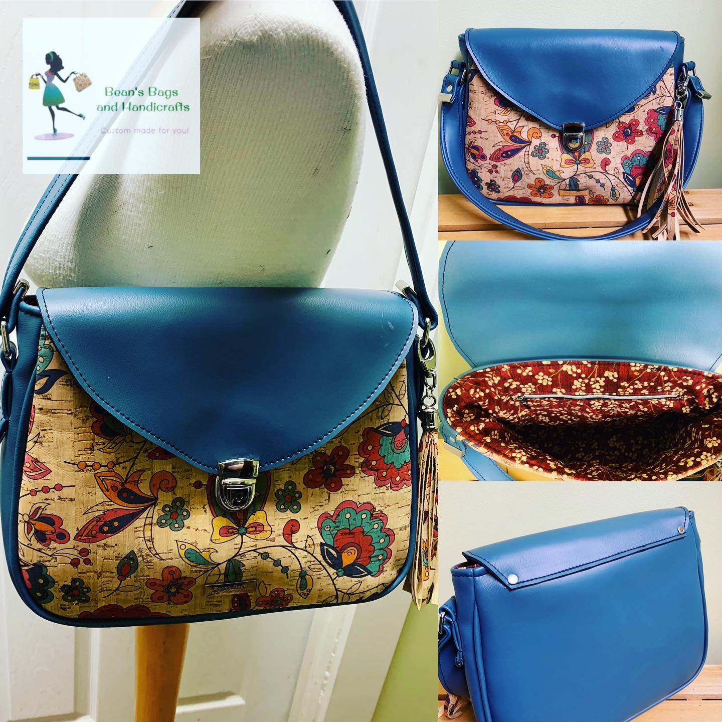 Chloe Bag - Cork and Faux Leather - Previously Loved