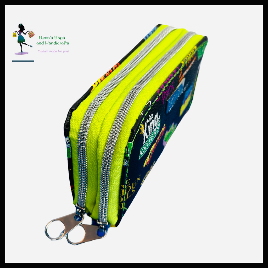 Deuce Coupe Double Zip Wallet -  90s TV Theme