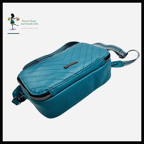 Everyday Crossbody Companion -  Deep Teal Faux Leather