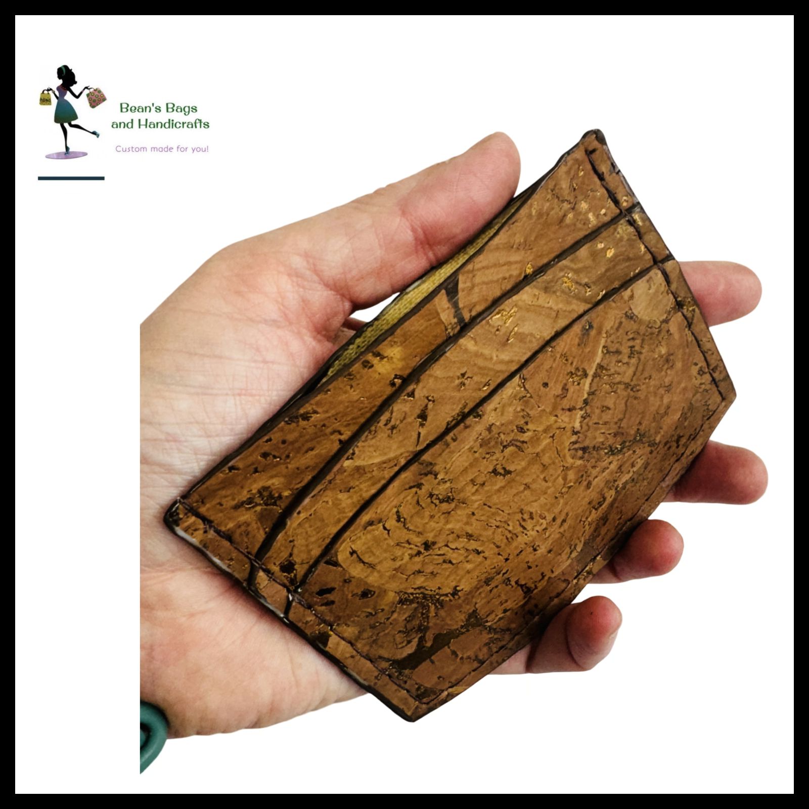 Darrell Minimalist Wallet – Chocolate Cork