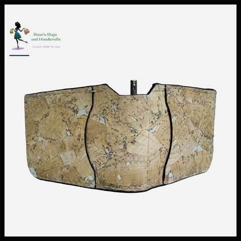 David Wallet - Beige with Silver Grey Fleck Cork