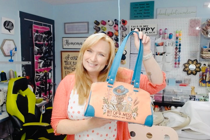 Liora Shoulder Bag with Matching Deuce Coupe Wallet - “Bit of a Mess Doing My Best”