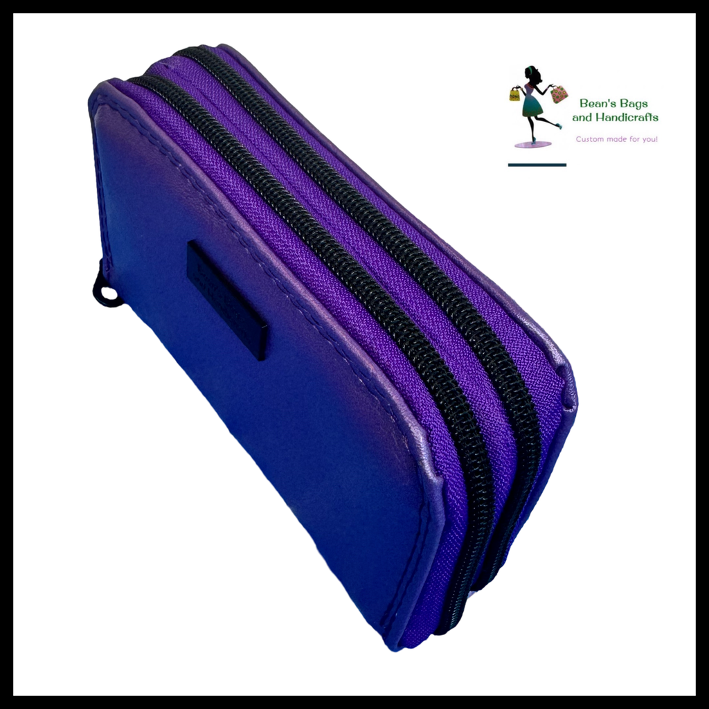 Deuce Coupe Double Zip Wallet -  Grape Pearl