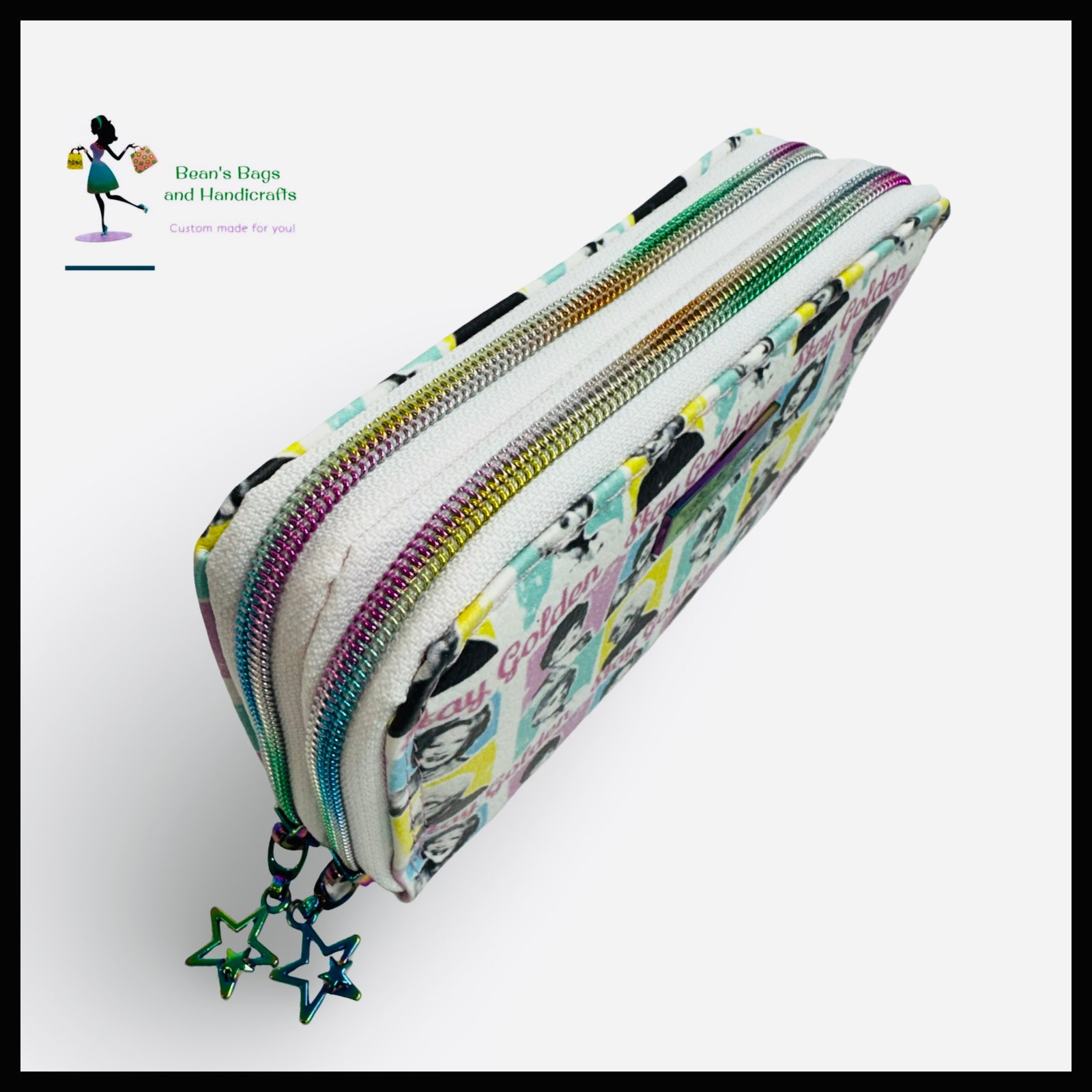 Deuce Coupe Double Zip Wallet -  Golden Girls