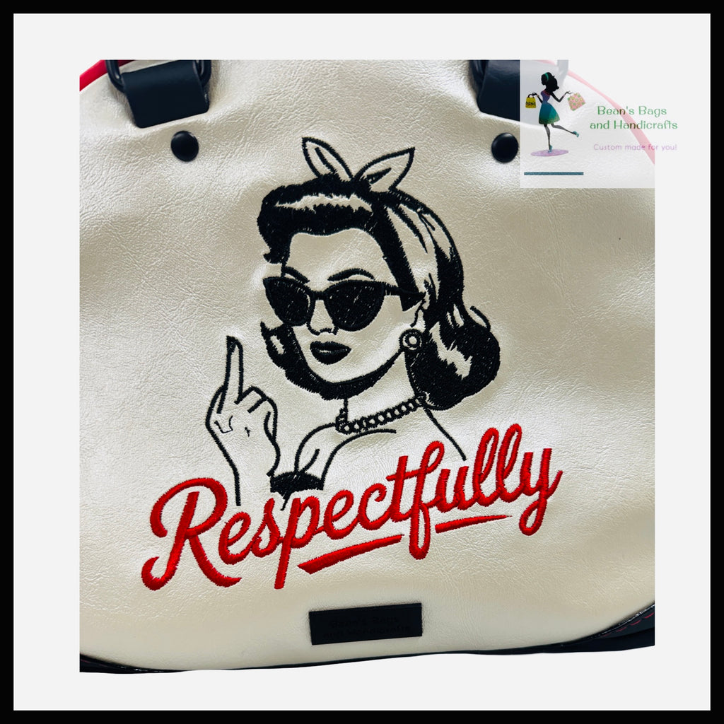 Victory Bowler with matching Deuce Coupe wallet - Embroidered Respectfully