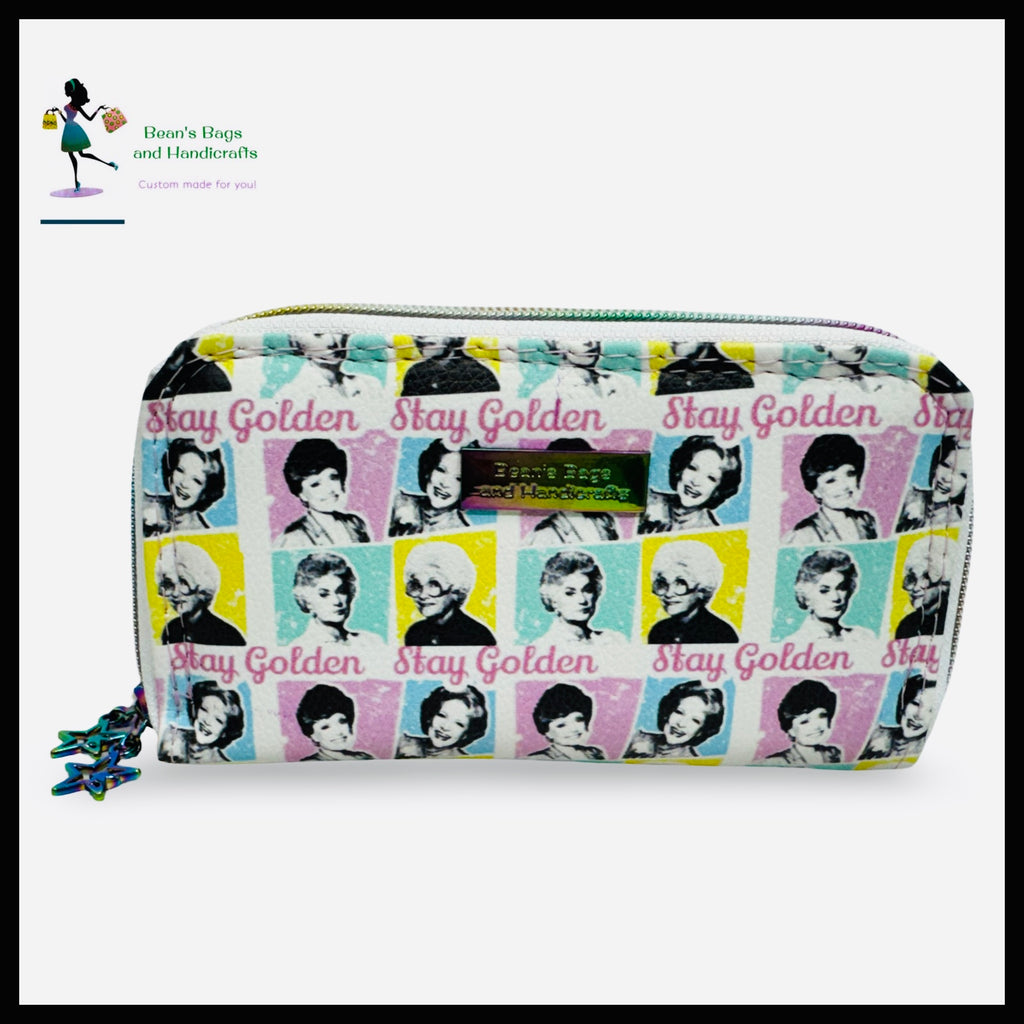 Deuce Coupe Double Zip Wallet -  Golden Girls
