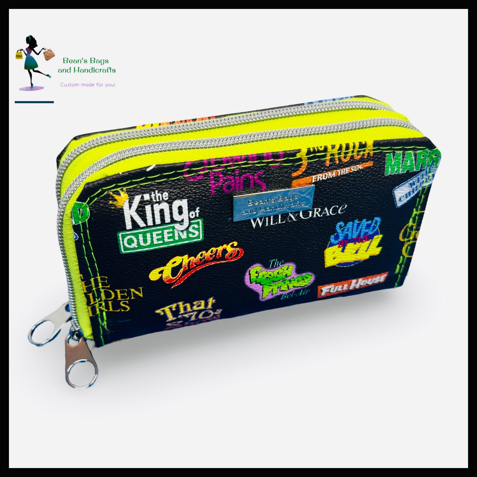 Deuce Coupe Double Zip Wallet -  90s TV Theme