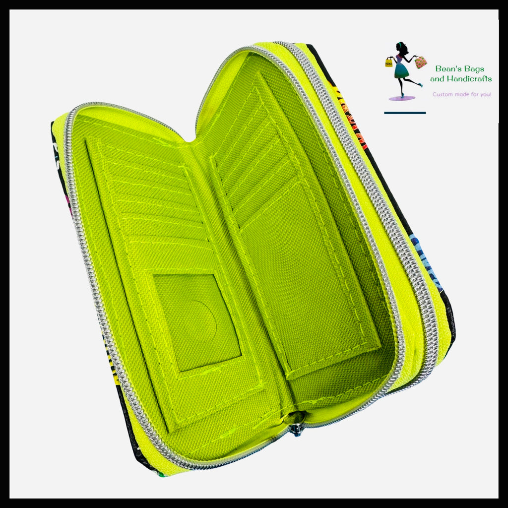 Deuce Coupe Double Zip Wallet -  90s TV Theme