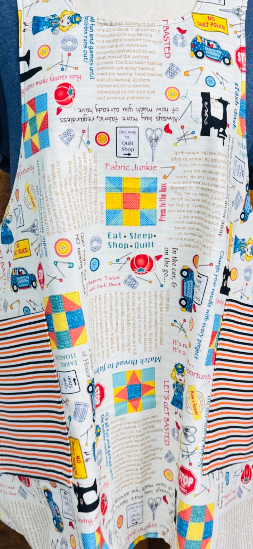Reversible Cross Back Apron – Quilt Lovers (Size L/XL) (Copy)