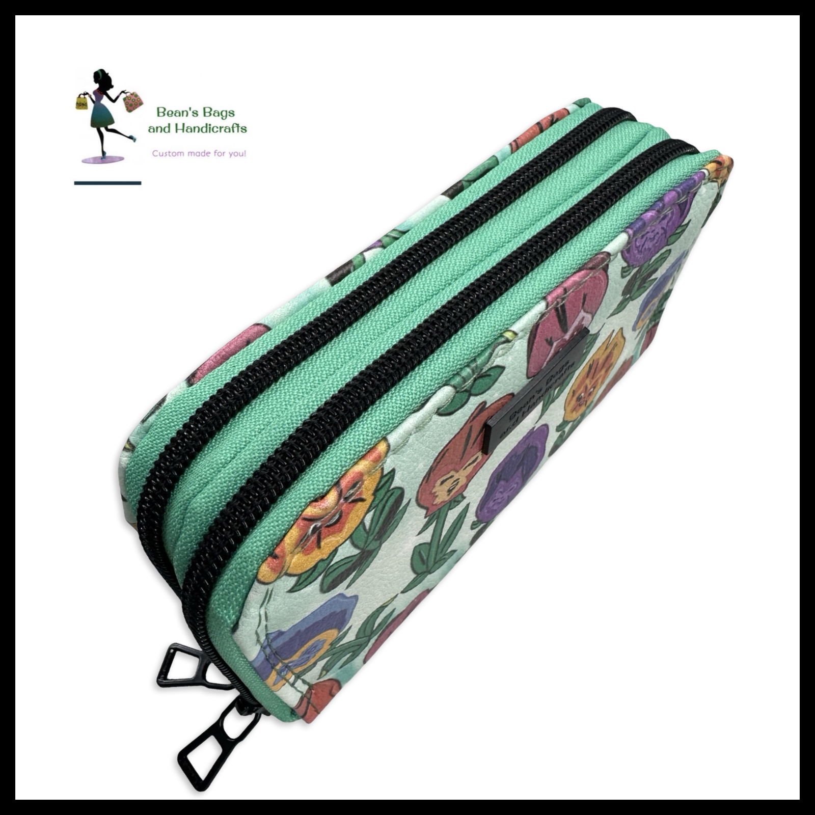 Deuce Coupe Double Zip Wallet -  Alice Flowers