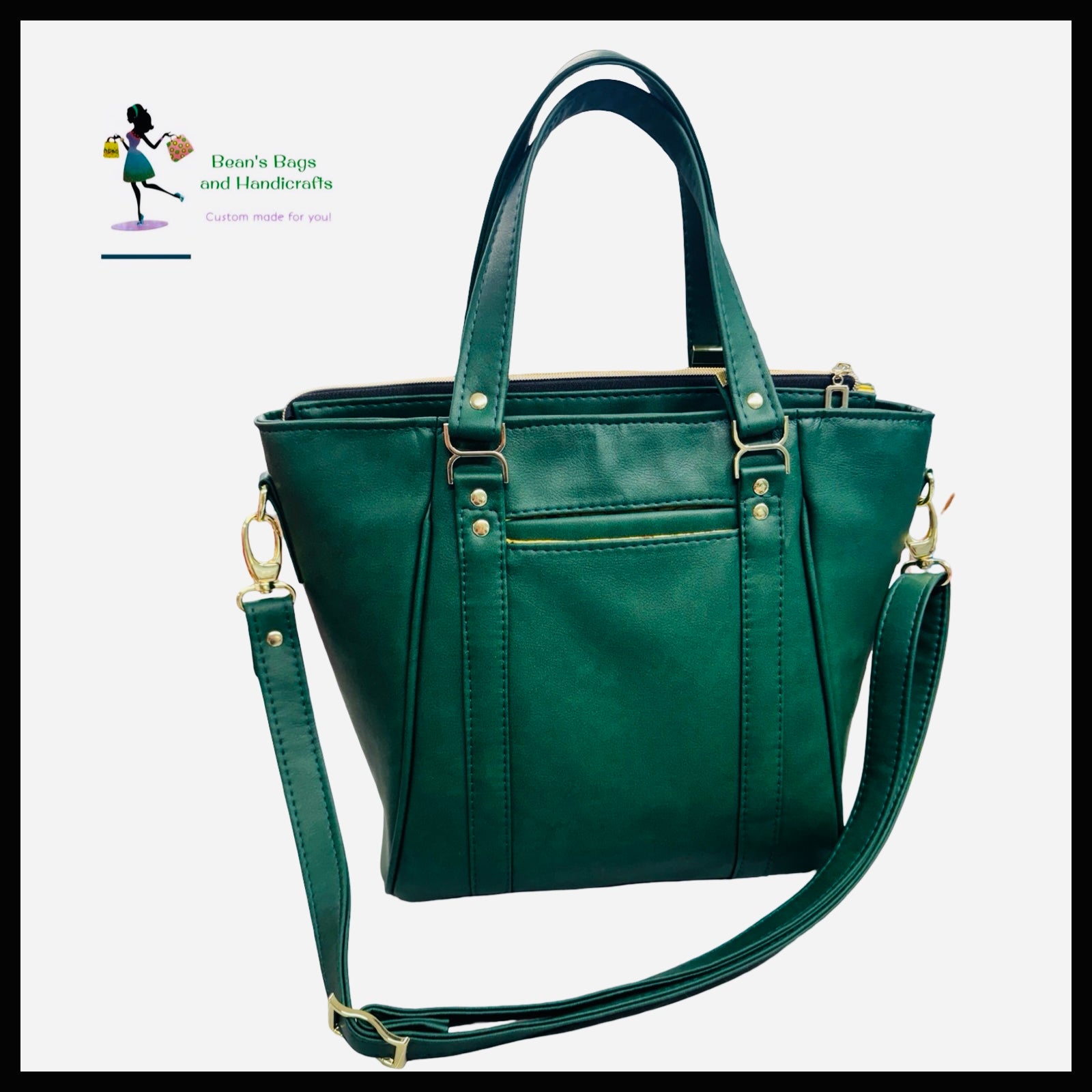 AnnaBean Tote – Emerald Green