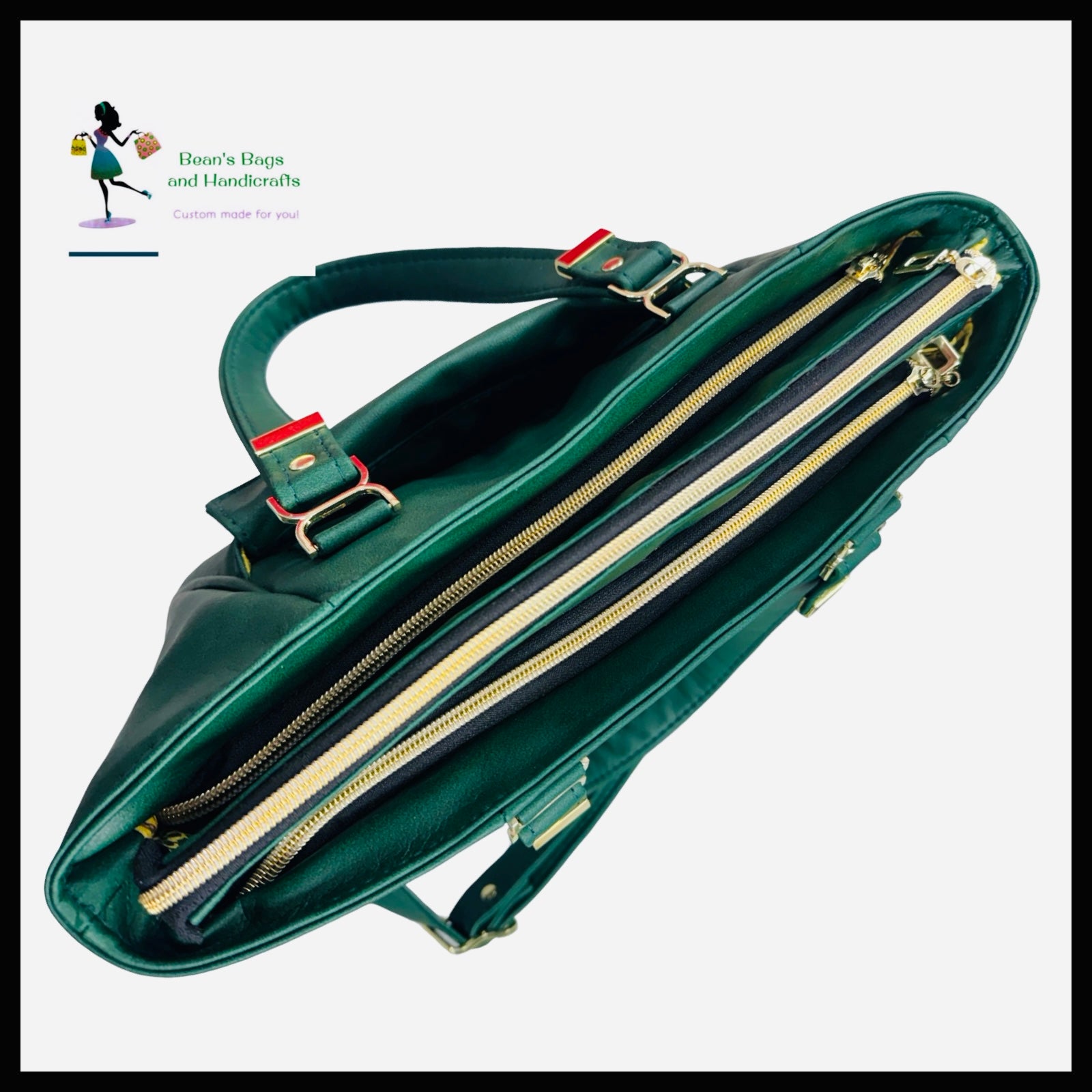 AnnaBean Tote – Emerald Green