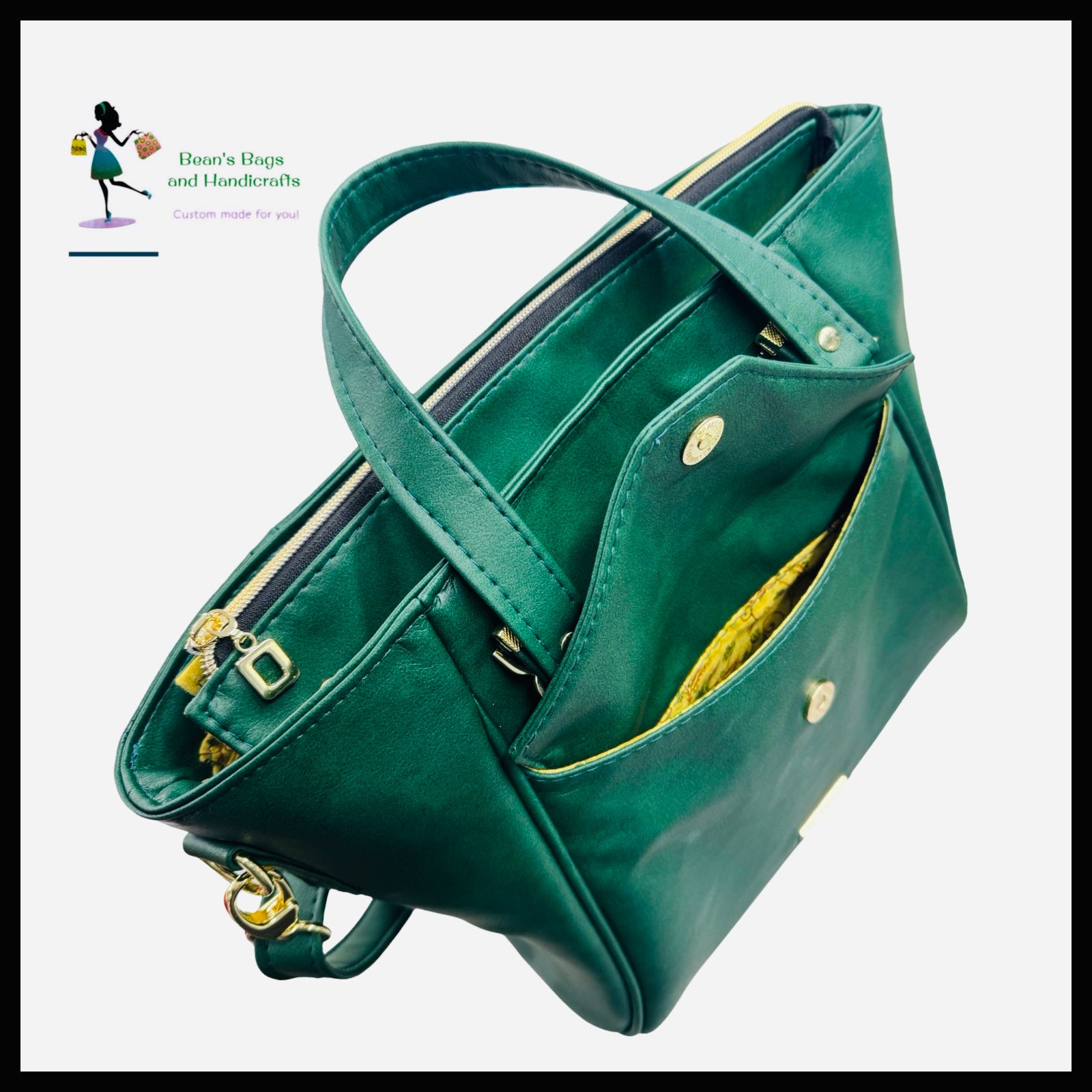 AnnaBean Tote – Emerald Green