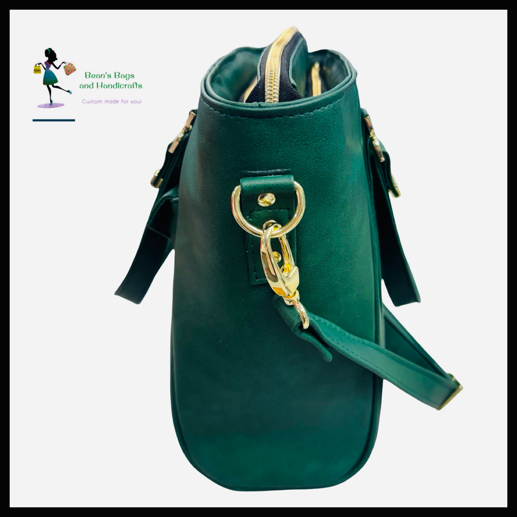 AnnaBean Tote – Emerald Green