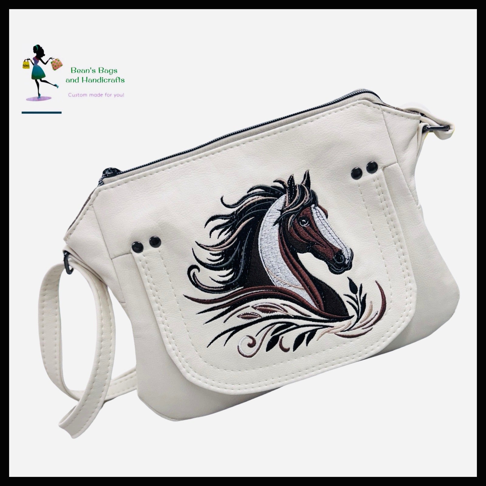 Brighstone Bag – Embroidered Horse