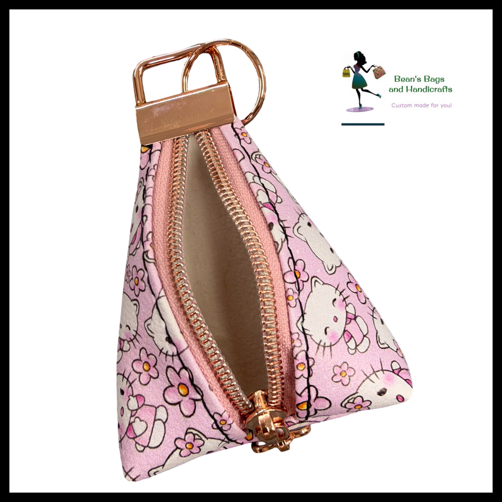 Key Chain Pouch -Kitty Rosegold