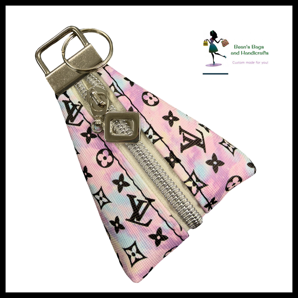 Key Chain Pouch - LV Pastel Nickel
