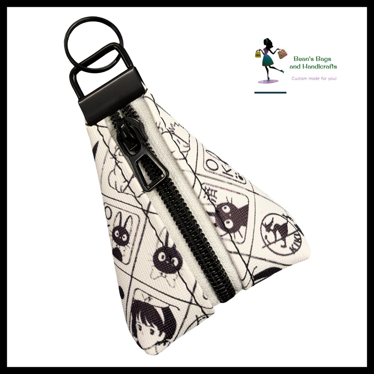 Key Chain Pouch -KiKi Matte Black