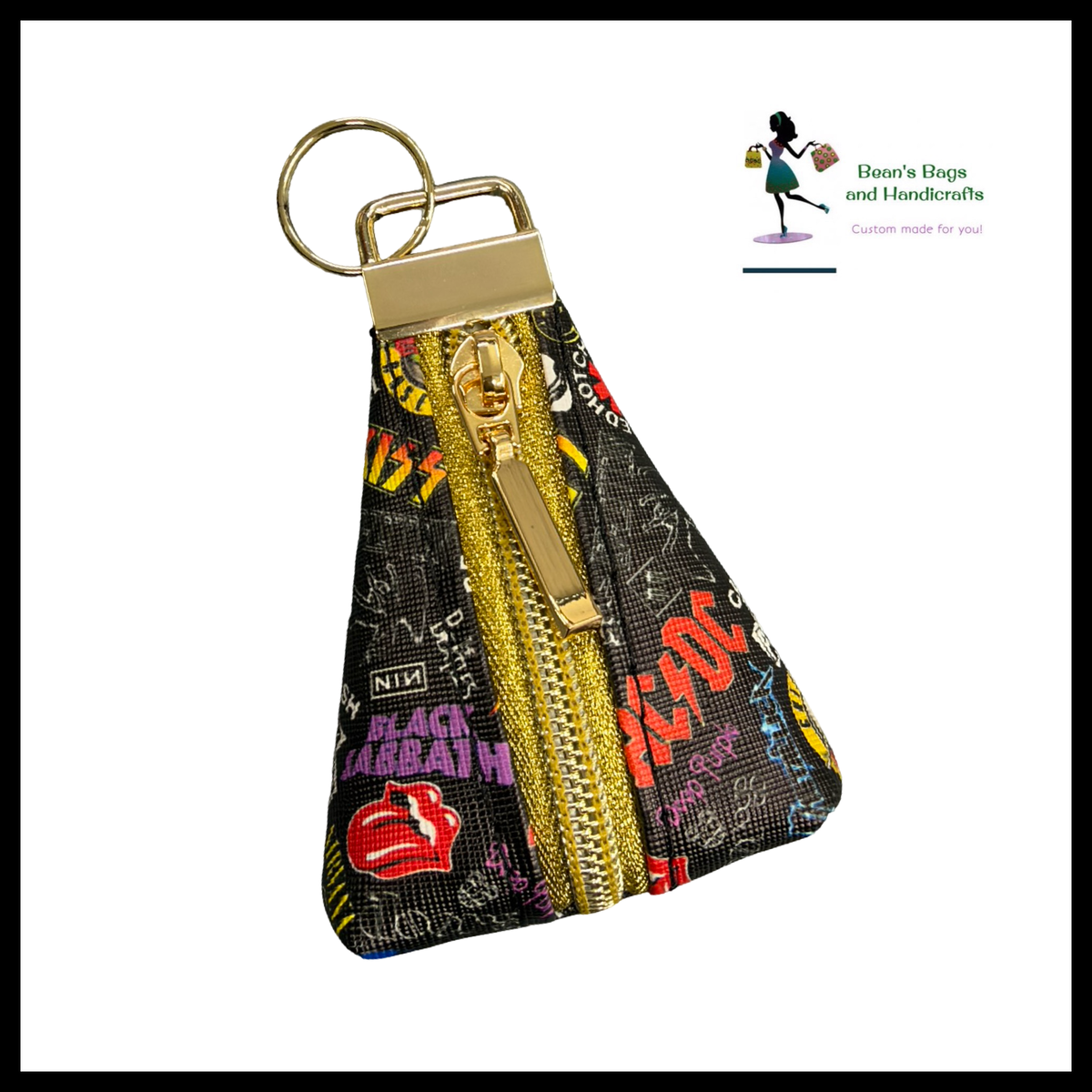Key Chain Pouch -Hard Rock Gold