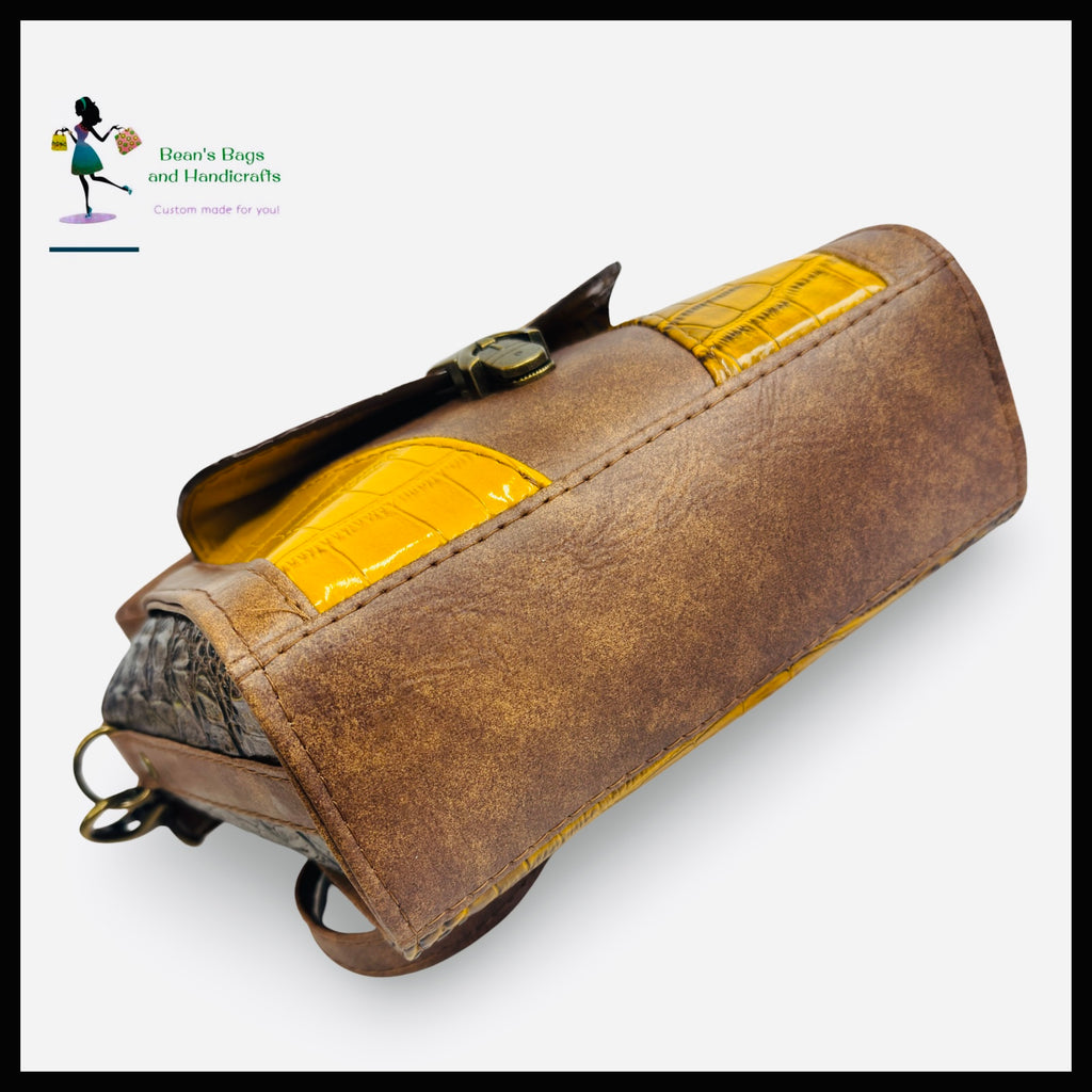 The Candy Bag - Mustard Croc