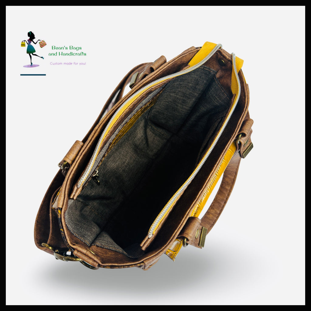 The Candy Bag - Mustard Croc