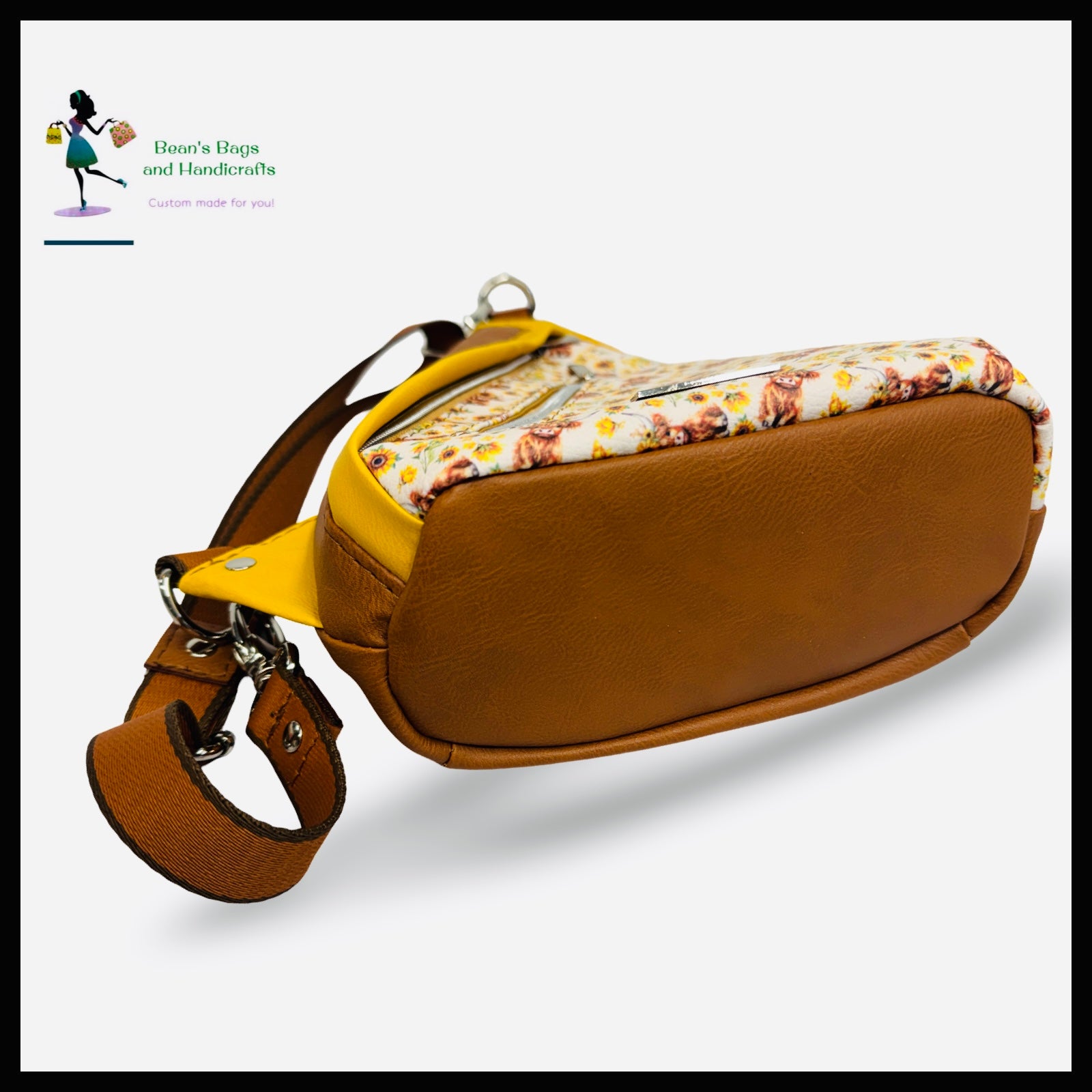 The Finn Sling Bag - Highland Cows