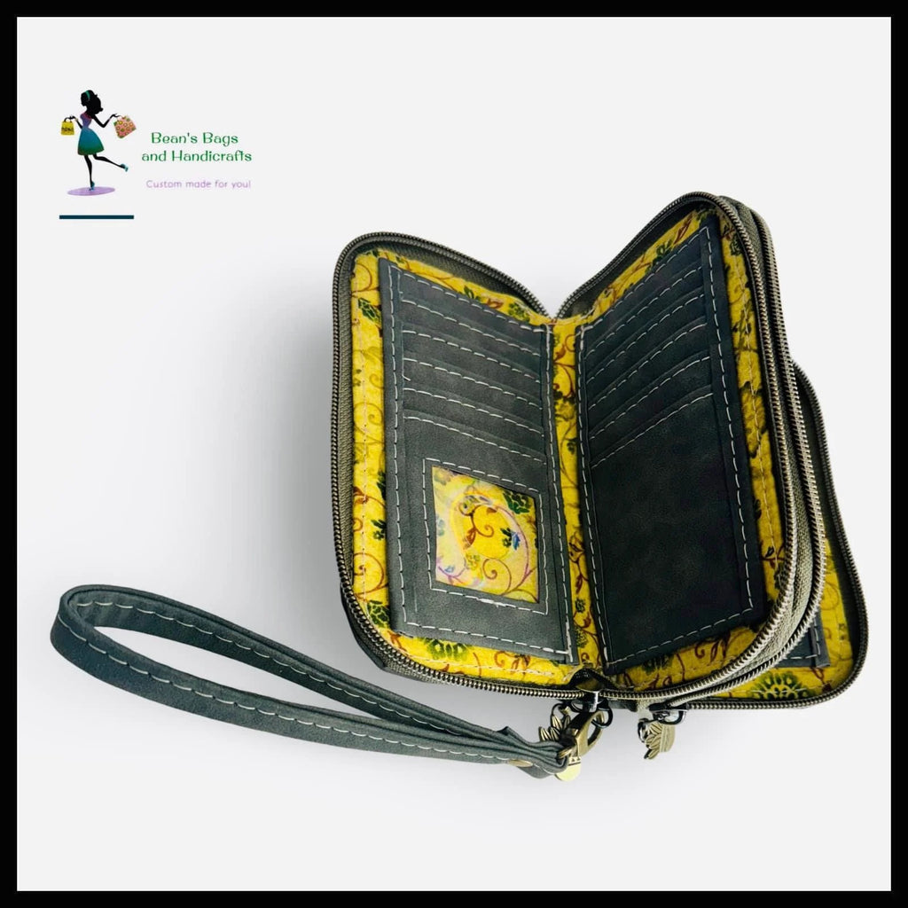 Deuce Coupe Double Zip Wallet - Pin It Up Patterns - PDF Sewing Pattern