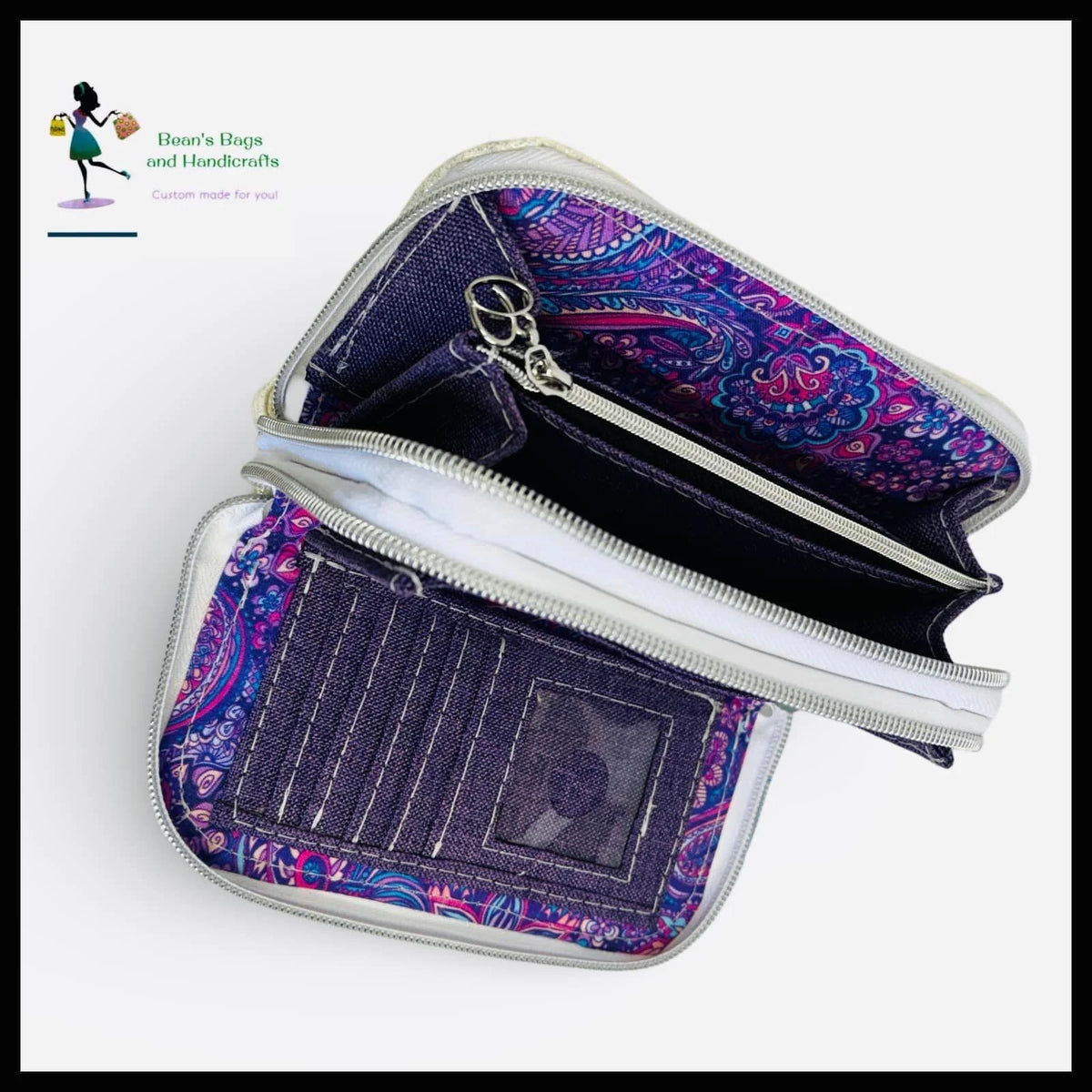 Deuce Coupe Double Zip Wallet - Pin It Up Patterns - PDF Sewing Pattern