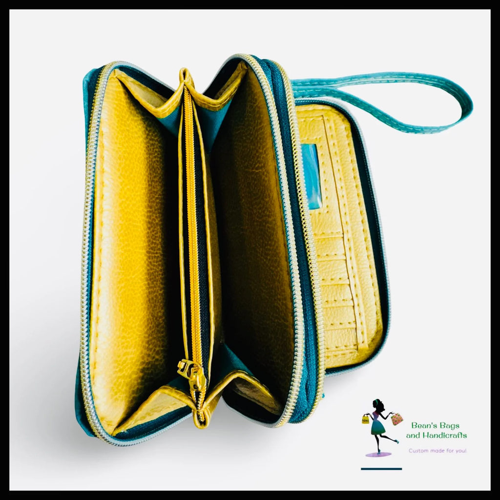 Deuce Coupe Double Zip Wallet - Pin It Up Patterns - PDF Sewing Pattern