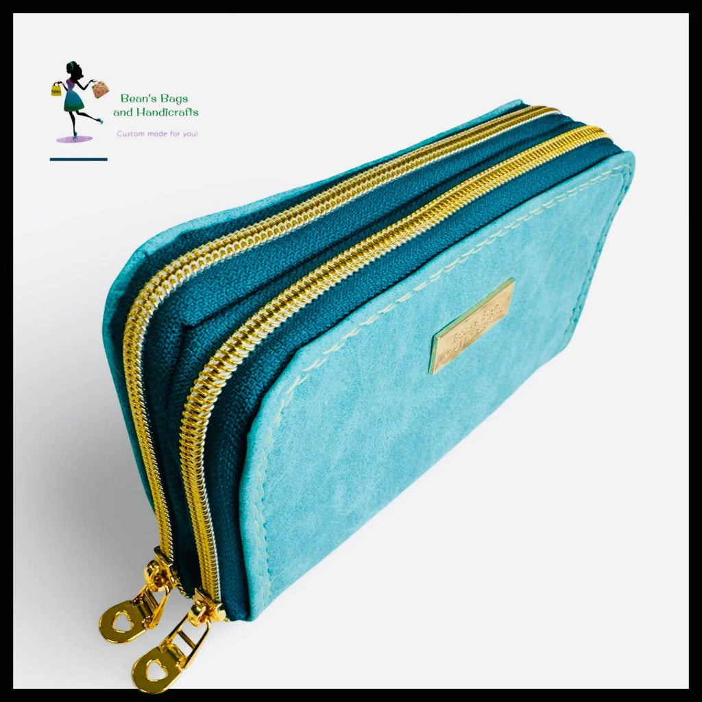 Deuce Coupe Double Zip Wallet - Pin It Up Patterns - PDF Sewing Pattern