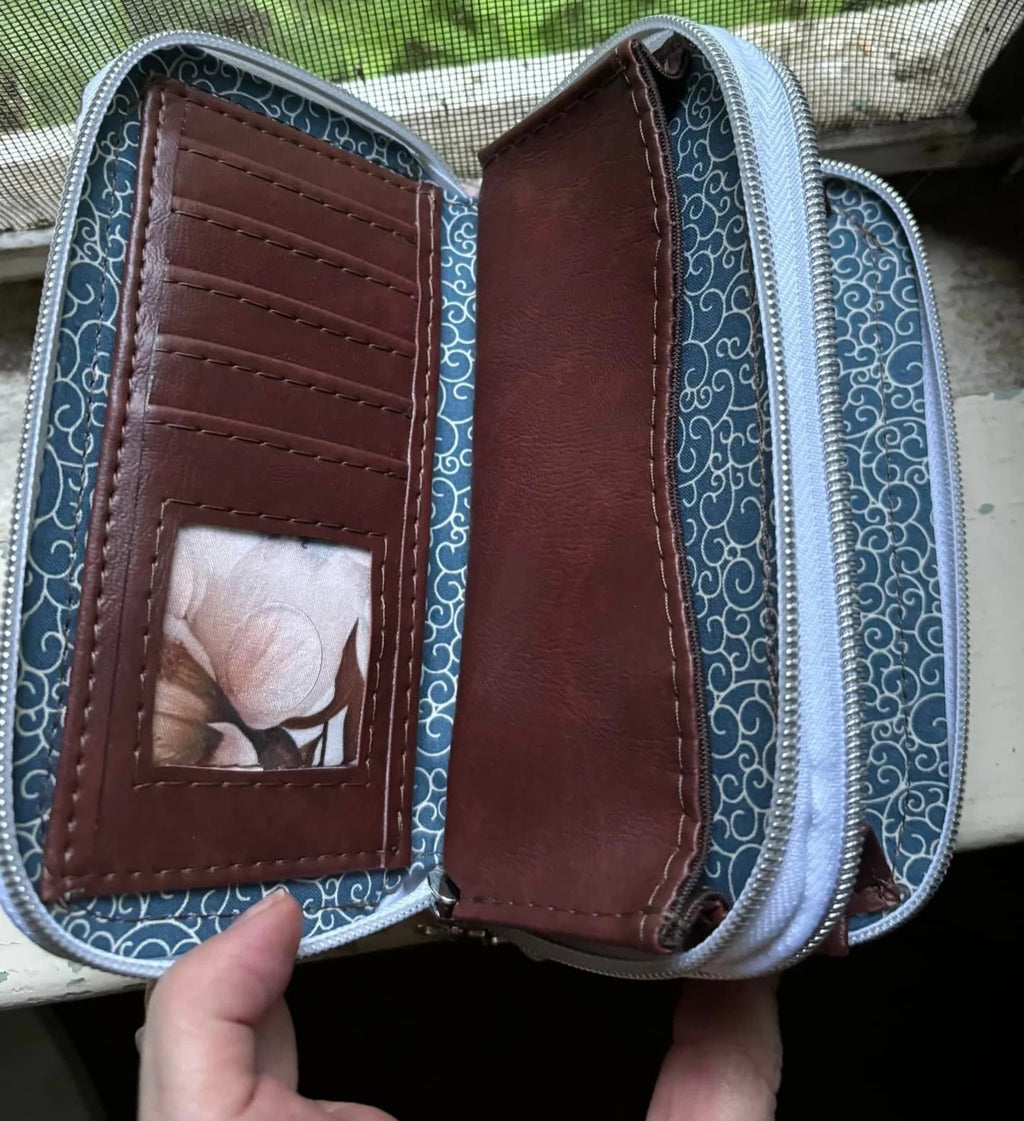 Deuce Coupe Double Zip Wallet - Pin It Up Patterns - PDF Sewing Pattern