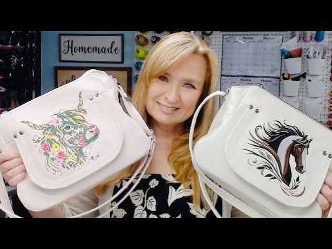 Brighstone Bag – Floral Highland Cow